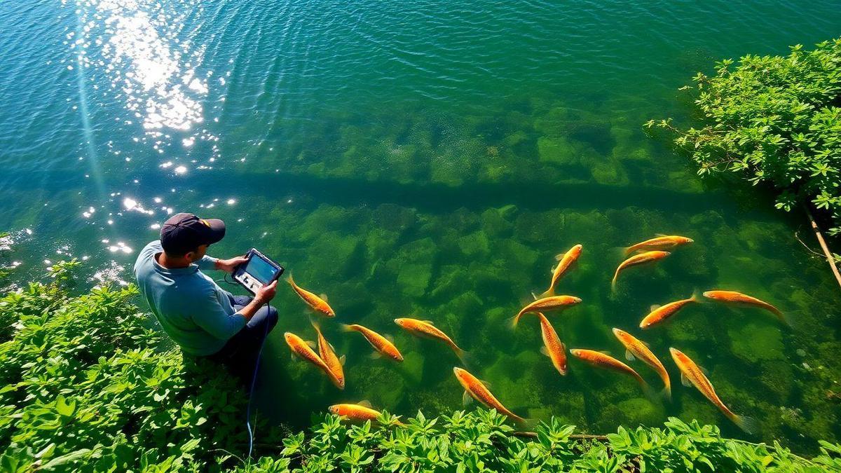 Monitoramento da Água em Viveiros de Peixes