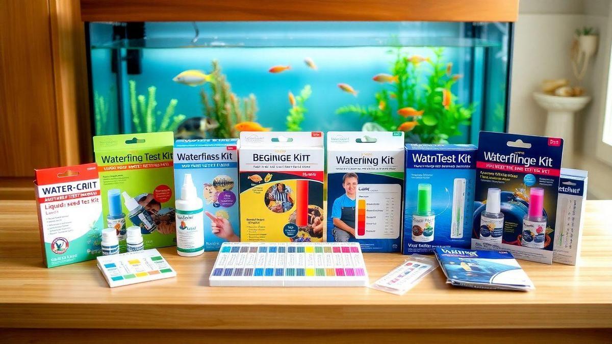 Tipos de kits de teste de água para iniciantes em aquarismo